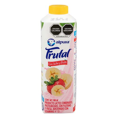 Frutal Alpura Plátano y Fresa 900ml