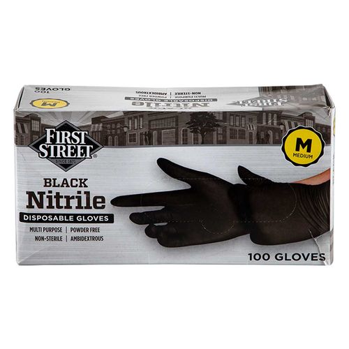 Guantes First Street Nitrilo Medianos 100 Unidades