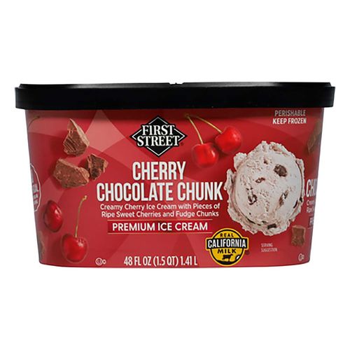 Helado First Street Choco Cereza 1.41L