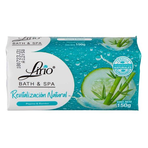 Jabón de Tocador Lirio 1 Pepino y Bambú 150g