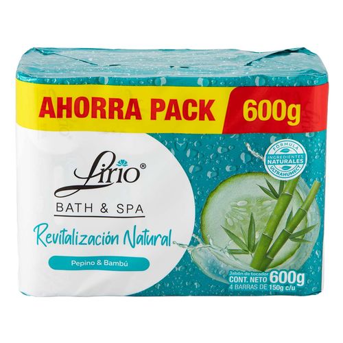 Jabon De Tocador Lirio 1 Pepino y Bambú