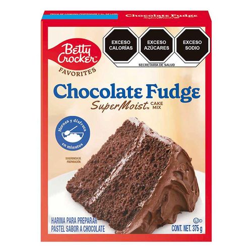 Harina para pastel Betty Crocker sabor chocolate 375g
