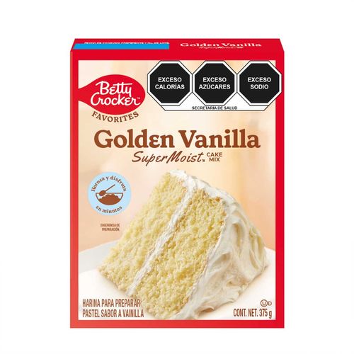 Harina para pastel Betty Crocker sabor vainilla 375g