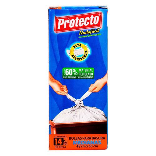 Bolsas para Basura Protecto Medianas 14 Piezas