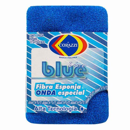 FIBRA ESPONJA ONDA ESP.BLUE LINE CORAZZI