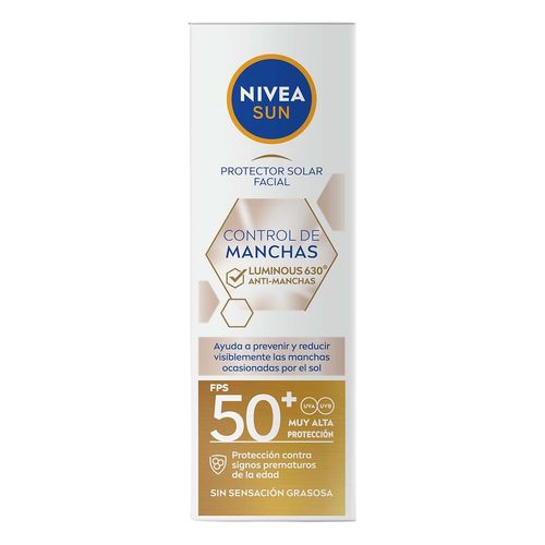 Protector Solar Facial Nivea Sun 50Fps 40ml