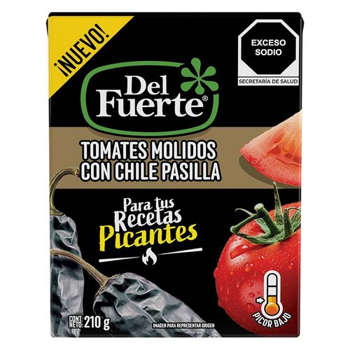 Tomates Molidos Del Fuerte con Chile Pasilla 210g