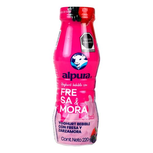 Yoghurt Bebible sabor Fresa y Mora Alpura 220g