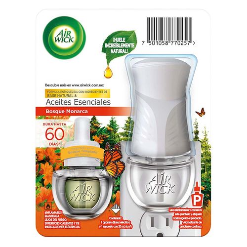 Aromatizante Continuo Air Wick Bosque Monarca Aparato y 1 repuesto de 20ml