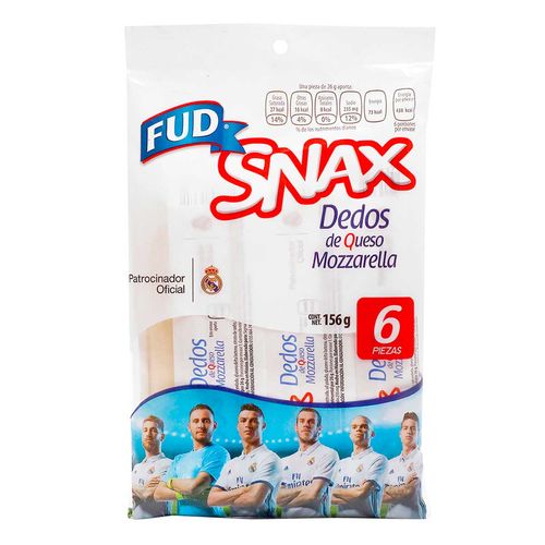 Queso Fud Dedos de Mozzarella 156g