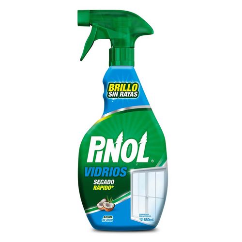 Limpiador de Vidrios en Spray Pinol 650ml.