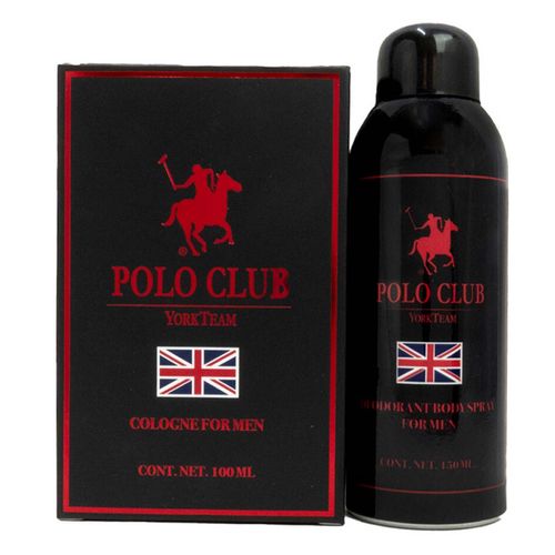 Fragancia para Caballero Polo Club England Black 120ml + Desodorante Black 150ml