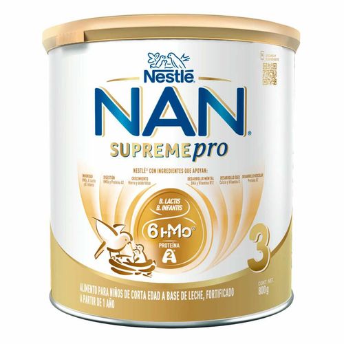 Fórmula Infantil NAN 3 Supreme Pro A Partir de 1 año 1 lata de 800g