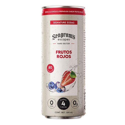 Bebida Seagram´s Hard Seltzers Frutos Salvajes 355ml