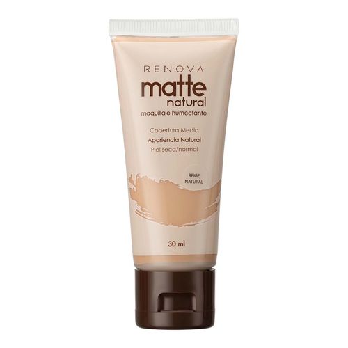 Base de Maquillaje Líquida Renova Matte Natural Beige Natural 30ml