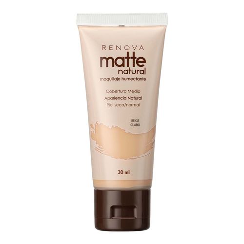 Base de Maquillaje Líquida Renova Matte Natural Beige Claro 30ml
