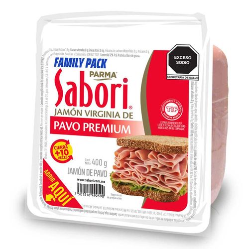 Jamón de pavo Sabori Virginia Premium 400g