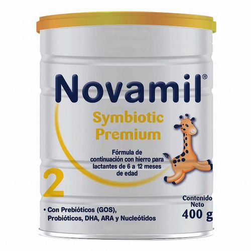 Fórmula Infantil Novamil Symbiotic Premium Etapa 2 Lata con 400g