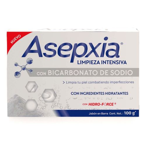 Jabón en Barra Asepxia Bicarbonato de Sodio 100g
