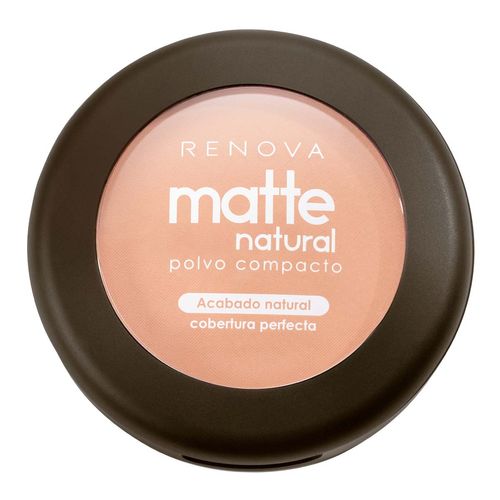 Maquillaje en Polvo Compacto Renova Matte Natural Beige Natural Cara 10.5g