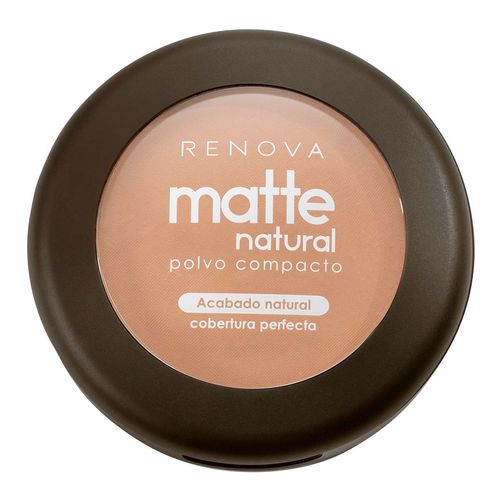 Maquillaje en Polvo Compacto Renova Matte Natural Beige Miel Cara 10.5g