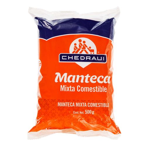 Manteca Mixta Chedraui Bolsa 500g