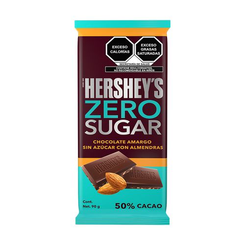 Chocolate Hersheys Zero Sugar Almendra 90g