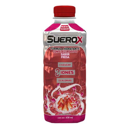 Bebida con Electrolitos Suerox Fresa 630ml