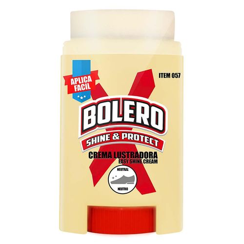 Crema Lustradora de Calzado Bolero Neutral Aplica Fácil 50ml