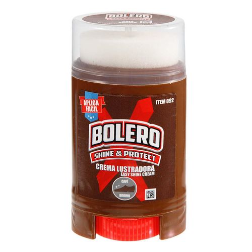 Cera Lustradora de Calzado Bolero Aplica Fácil Café 50ml