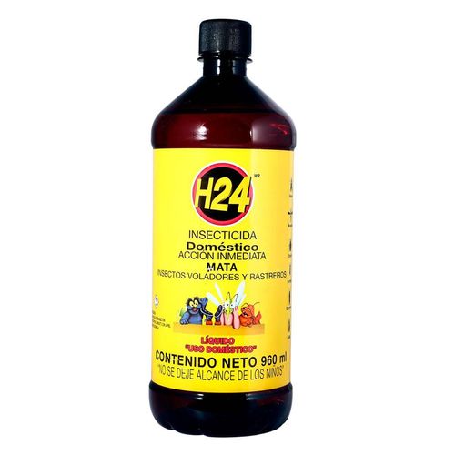 Insecticida H-24 Domestico  Acción Imnediata Insectos 960ml