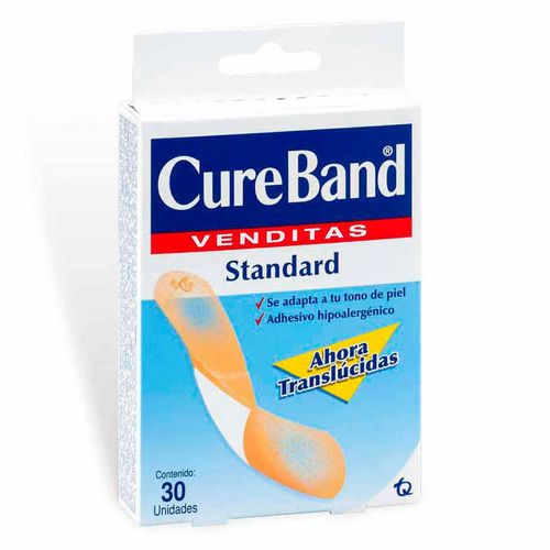 Venditas Adhesivas Cureband Standard 30 Unidades