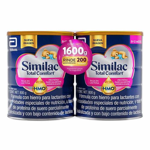 Fórmula Láctea Similac Confort Total 0-12 meses 1.6kg