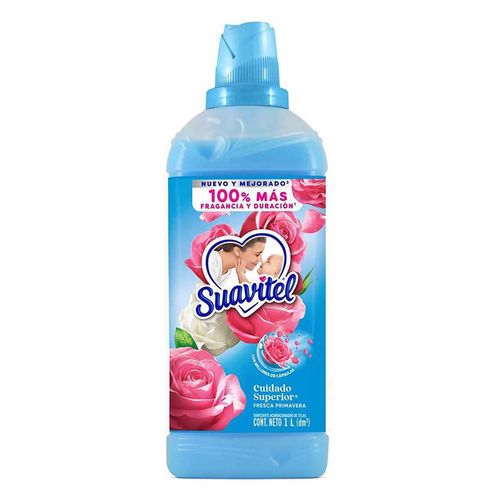 Suavizante de Telas Suavitel Cuidado Superior Fresca Primavera 1L