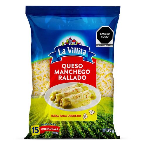 Queso Manchego Rallado La Villita 170g