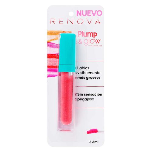 Brillo Labial Renova Plump & Glow Durazno 5.6ml