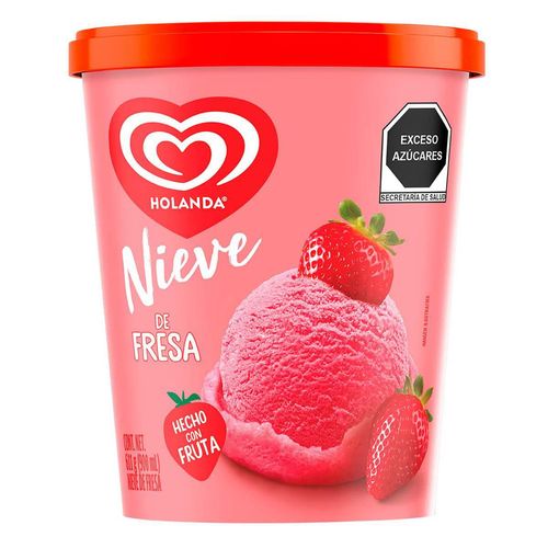 Nieve Holanda Fresa 900ml 611g