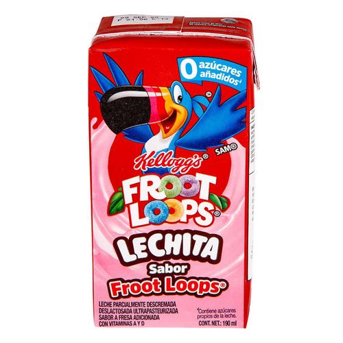 Leche Froot Loops Fresa Deslactosada 190ml