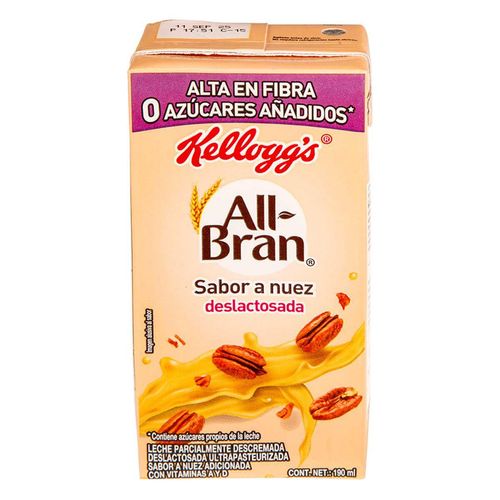 Leche All Bran Nuez Deslactosada 190ml