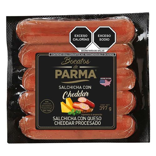 Salchicha Queso Cheddar Parma 397 g