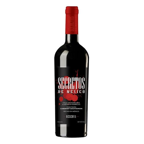 Vino Tinto Mexicano Secretos de México Reserva Cabernet de 750ml