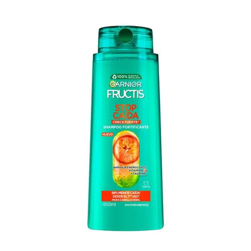 Shampoo Garnier Fructis Stop Caída Crece Fuerte Cabello que se Cae 650ml