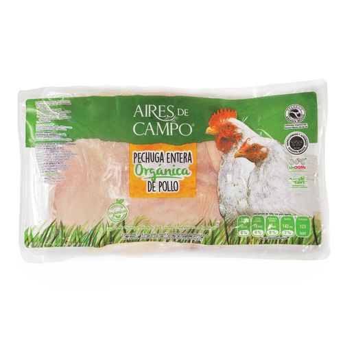 Pechuga Aires de Campo de Pollo Entera Orgánico kg