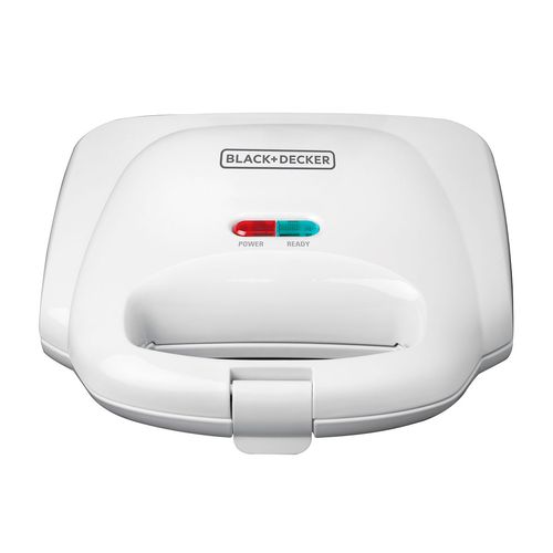 Sandwichera Black and Decker Dos Porciones Blanca