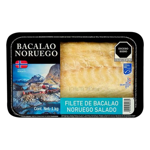 Filete de Bacalao Noruego 1Kg
