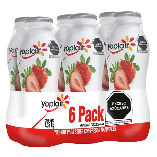 Yoghurt Yoplait Bebible Fresa 6 Piezas