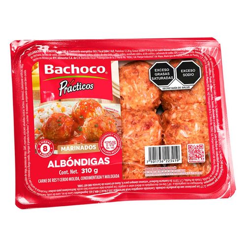 Albóndigas de Carne Prácticos Bachoco 310g