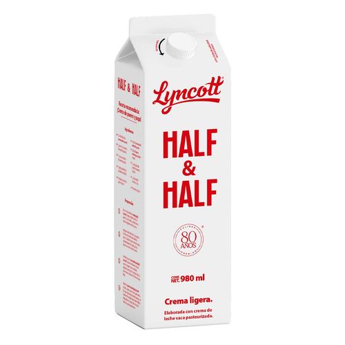 Crema Ligera Half Half Lyncott 980ml