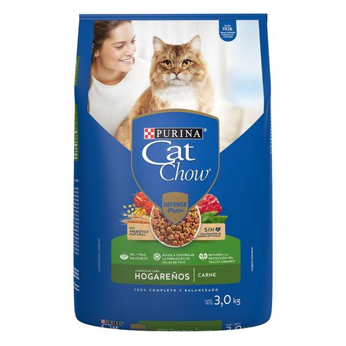 Purina Cat Chow Hogareños Carne 3kg