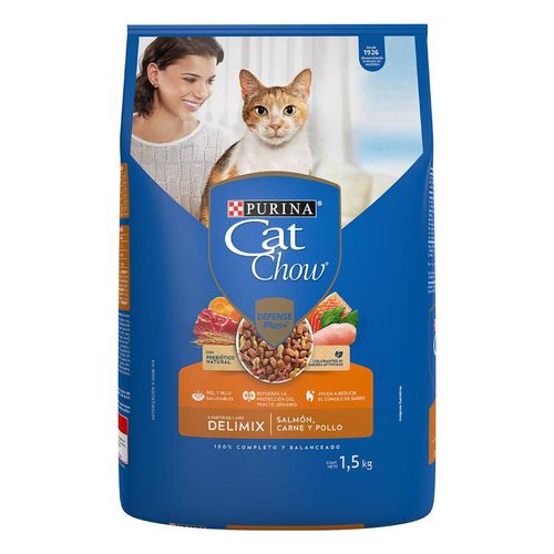 Purina Cat Chow Delimix con Defenseplus Gatos Adultos 1.5kg